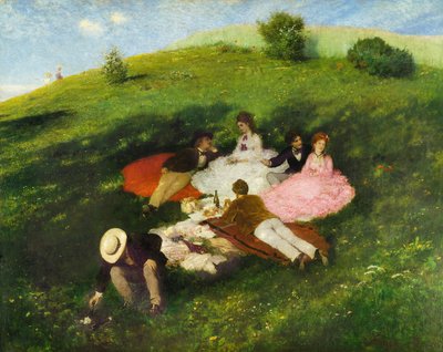 Picnic in May by Pál Szinyei Merse